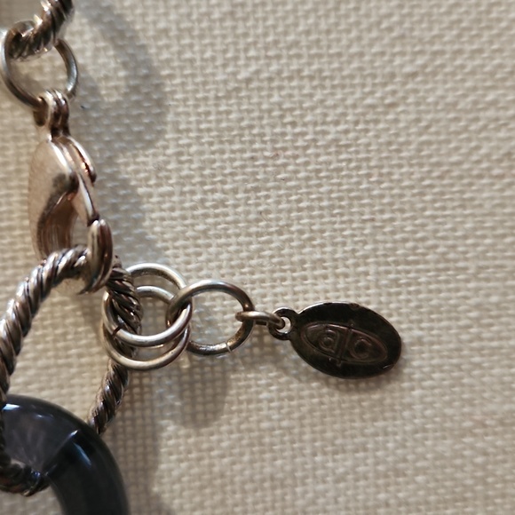 Anne Klein, Women's Necklace,  blue, silver, fashion jewelry,  10 inches Length - Picture 3 of 4